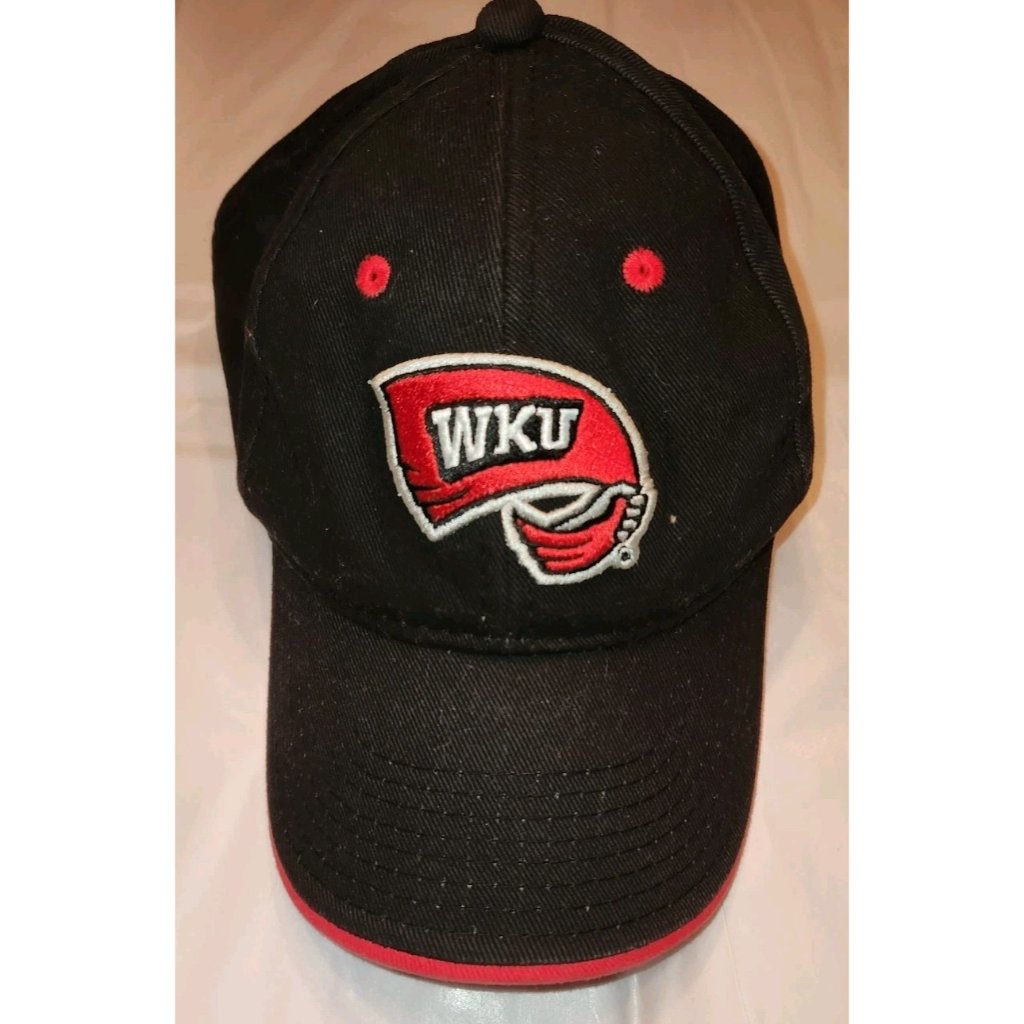Western Kentucky Hilltoppers Wku Black Osfm Hat Cap